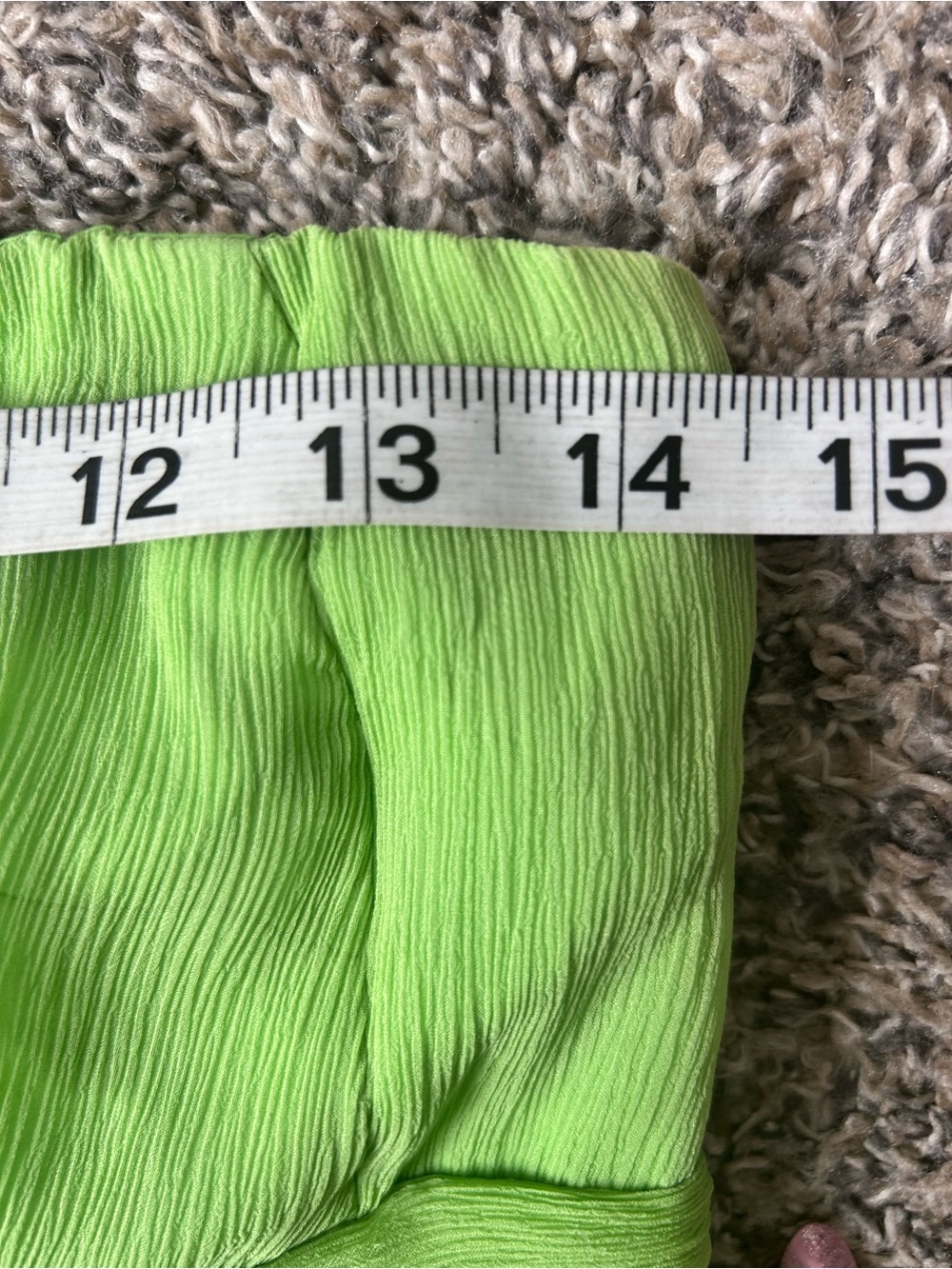 J. Crew 100% Silk Strapless Lime Green Midi Dress size 4 - Picture 8 of 9